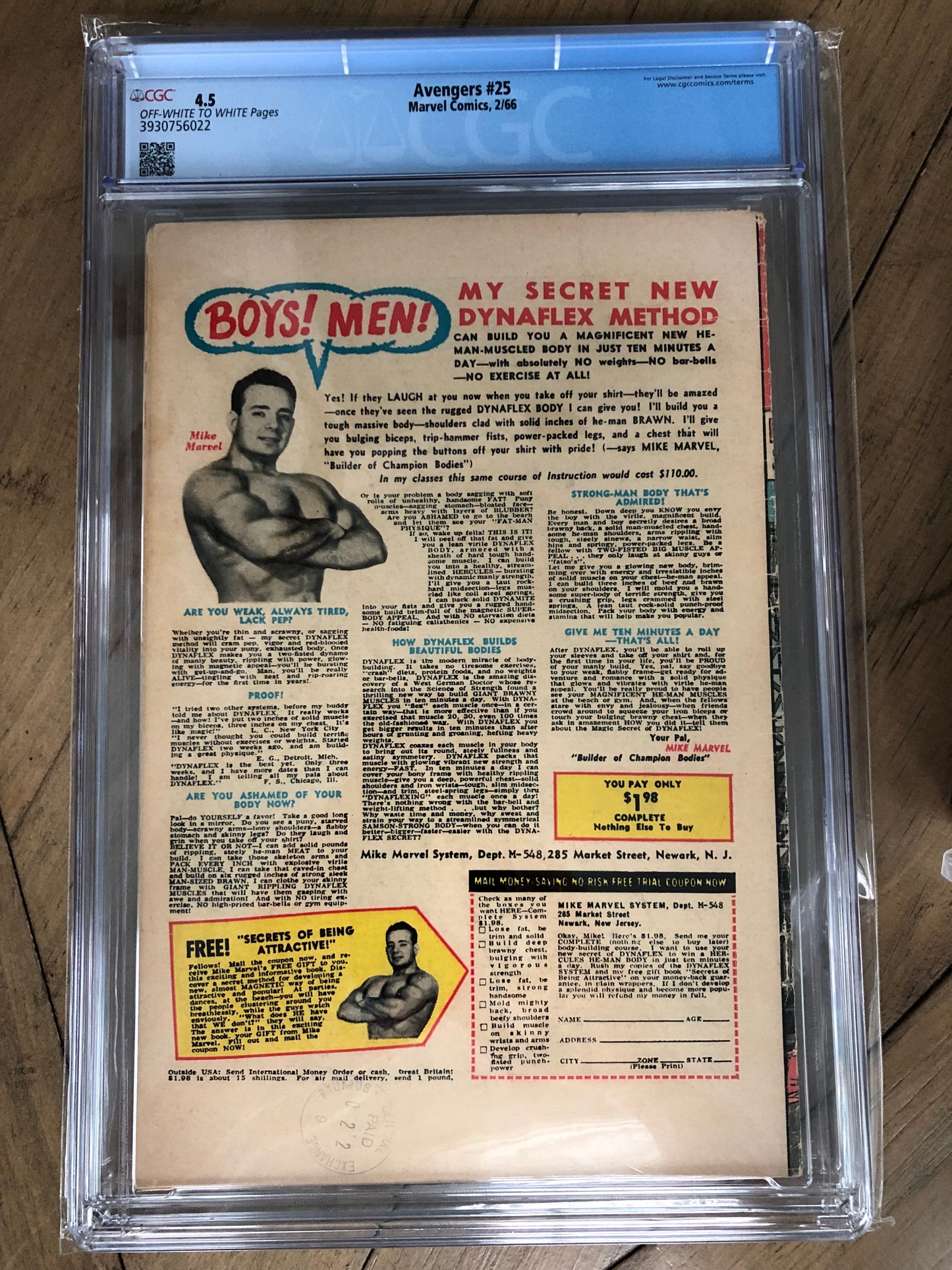 Avengers 25 CGC 4.5