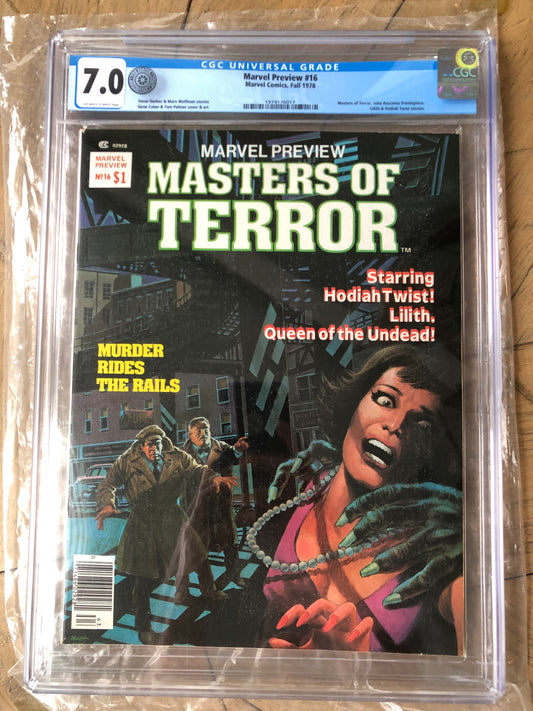 Marvel Preview 16 CGC 7.0 Oregon Trail Collection 1978