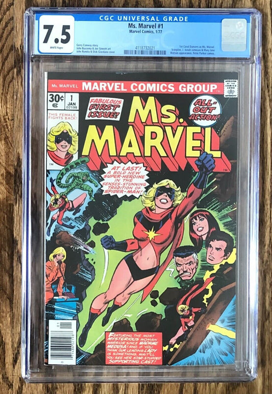 Ms. Marvel 1 CGC 7.5 (Marvel)